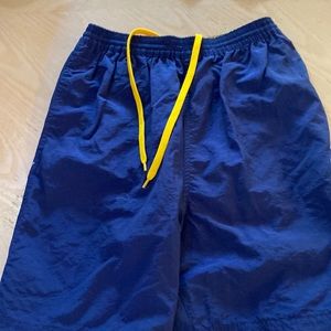 Swim trunks, 100% nylon with a white mesh underwear